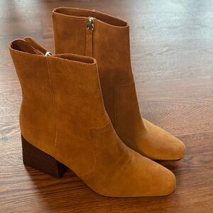Tan Suede Ankle Boots